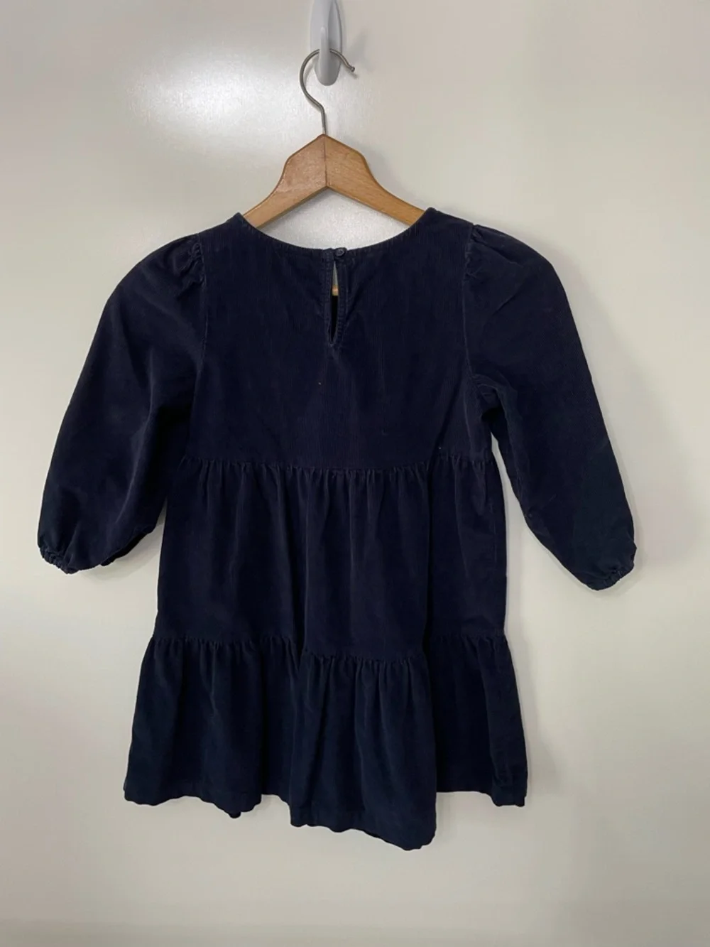 Old Navy Long Sleeve Navy Blue Corduroy Dress Girls M 8 Cottage Farmhouse